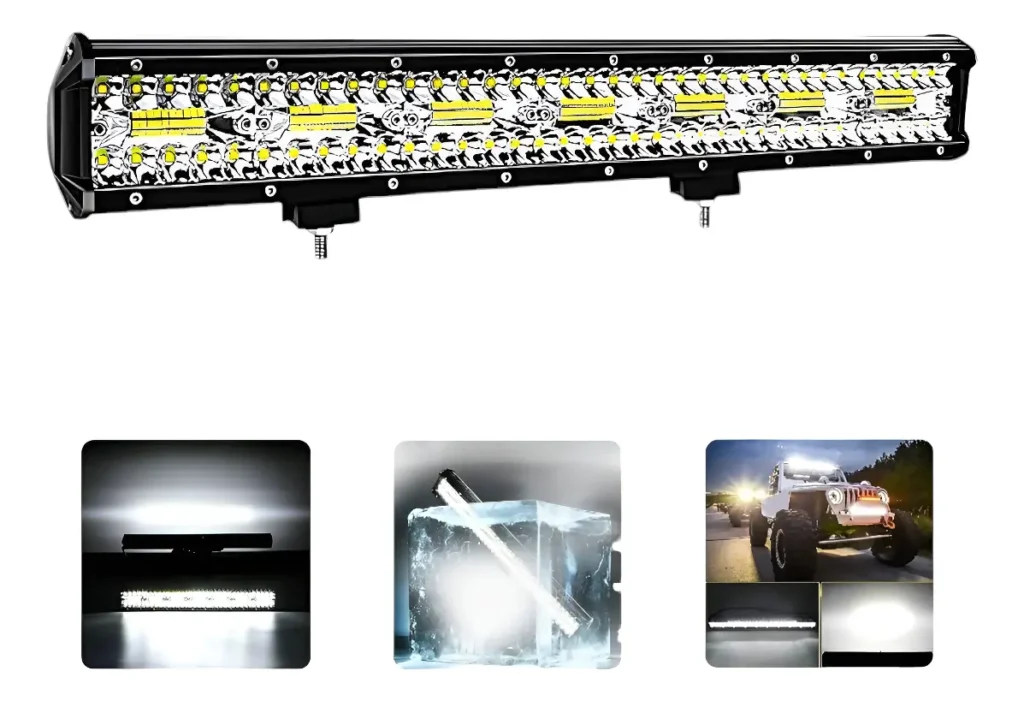 Barra De Led Curva 8d 12v 24v 390w P Truck Caminhão Carreta