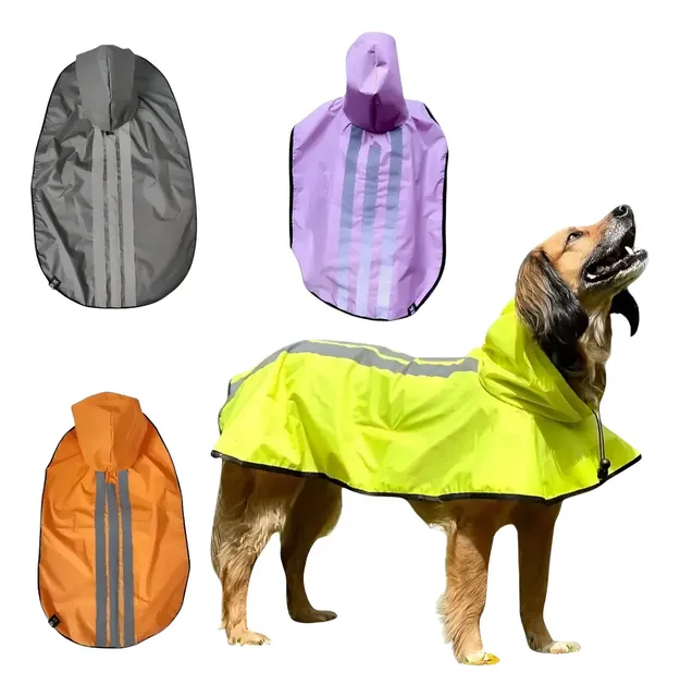 Capa De Chuva Pet Cao Emborrachada Golden Porte Grande X X G