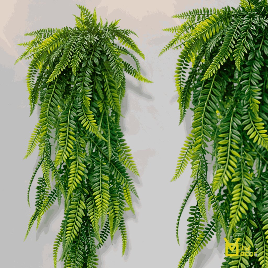Kit 4 Planta Artificial Pendente 80cm – Samambaia Folhagem Decorativa