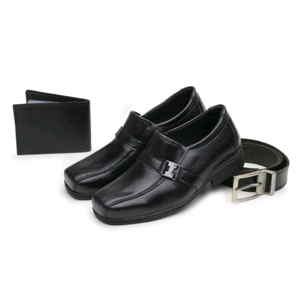 Sapato Social Masculino Moda Infantil Com Carteira Cinto